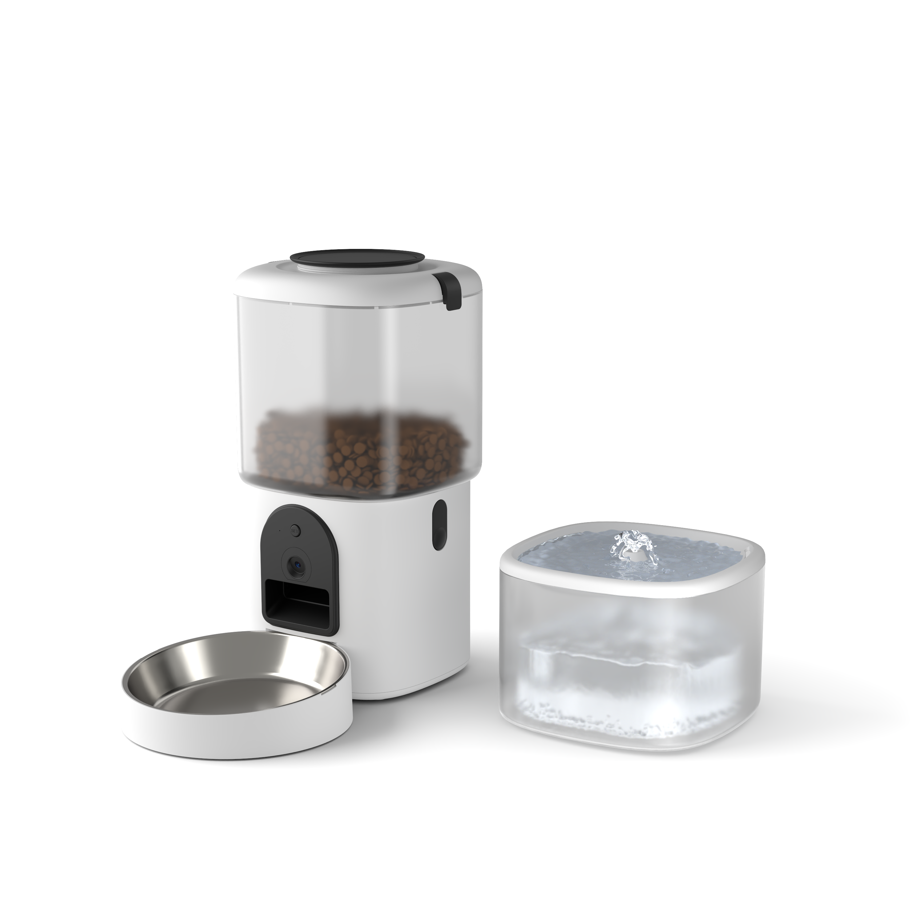 Comedor Inteligente + Fuente de Agua + Camara HD